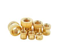Tuerca De Inserción Térmica Latón, 100/200 Uds., M1.4 .6 .7 M2 .5, Tuercas Inyección Moleteadas Hilo Femenino for Impresión 3D(3mm,M2.5(OD3.5)100pcs)