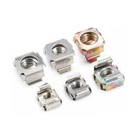 Tuerca de jaula cautiva Gabinete múltiple flotante del servidor del cuadrado del acero de carbono M4-M12 de las nueces de jaula(304 Stainless Steel,M8(2Pcs))