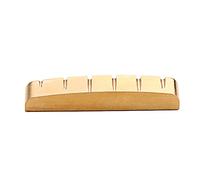 Tuerca de latón para guitarra ranurada, vintage, moderna, eléctrica, 6 cuerdas, piezas de repuesto preranuradas