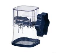 Tuerca de manivela para picador, triturador de nueces, molinillo manual de especias para granos de café, pimienta, cereales, hierbas, diseño de cámara transparente (verde)