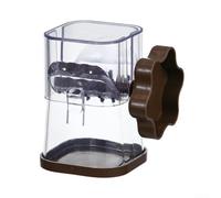 Tuerca de manivela para picador, triturador de nueces, molinillo manual de especias para granos de café, pimienta, cereales, hierbas, diseño de cámara transparente (café)