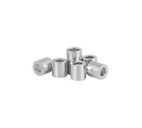 Tuerca de mano 10 piezas M2.1-M4.2 Manguito circular de aluminio/Manguito de eje de aleación de aluminio, junta plana, junta, anillo de manguito, columna recta(10pcs 3.2x10x1.5)