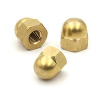 Tuerca de mano Tuerca bellota semicircular de cubierta de 1-20 piezas M3 -M20, protección decorativa para cabeza de cúpula, tuercas ciegas de latón(M18 (1pc))