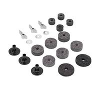 Tuerca de Mariposa de Acero Inoxidable, Accesorio de Tambor de Tubo de Soporte de Embrague de Fieltro de Platillo con Fieltro de Fibra para Bateristas