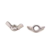 Tuerca de mariposa de ajuste manual de acero inoxidable DIN315 A2-70 304, M3, M4, M5, M6, M8, M10, M12, 2/5/10 unidades(2pcs M12)