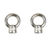 Tuerca de ojo de elevación de acero inoxidable 316 de 1/2" UNC de grado marino (1/2" - 2 PK)