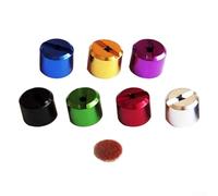 Tuerca de pasador de media luna para carrete de tambor para Abu y DAIWA Series Componente metálico, 1 unidad, 8 mm de diámetro interior (negro)