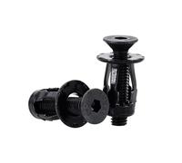 Tuerca de pétalos con tornillo de expansión, Kit de tuercas de remache de expansión en forma de pétalo, 20/30/50 Uds., Multicolor, M4, M5, M6, M8(Flat Head (Black),M4x20(30Pcs))