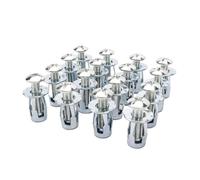 Tuerca de pétalos con tornillo de expansión, Tornillo de pétalo Tuercas Anclajes Tapones de expansión Abrazadera de cortina M4 M5 M6 4-60 piezas(20PCS,M5x25mm)
