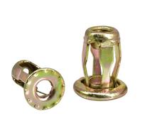 Tuerca de pétalos con tornillo de expansión, Tuercas remachables de pétalos de acero al carbono Multicolor M4 M5 M6 M8(Nut Only (Colorful),M4x16(20Pcs))