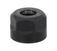 Tuerca de pinza Er16a negra para soporte de portabrocas de fresado CNC Er, tapa de sujeción de acero tratado térmicamente para eje de torno, paso M22 x 1.5