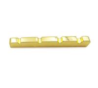 Tuerca de puente de metal de latón ranurado, accesorios para instrumentos de cuerda musicales para mejorar el tono y la durabilidad. Tuerca de guitarra de latón