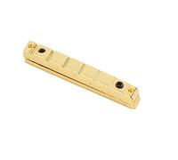 Tuerca de puente para guitarra multiscala de 7 cuerdas, tuerca para guitarra eléctrica, tuerca dorada de latón con altura ajustable y separación de cuerdas de 7 mm para la mayoría