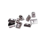 Tuerca De Ranura En T 10/20/50/100 unids/lote 20 Series tuercas de resorte enrollables en T M3 M4 M5 M6 for perfiles aluminio 2020 ranura 6 para Perfiles de Aluminio(X 10pcs,20-m5)