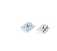 Tuerca De Ranura En T 50 unids/lote M3 M4 M5 M6 M8 T bloque tuercas cuadradas t-track tuerca martillo deslizante for sujetador perfil de aluminio 2020 3030 4040 para Perfiles de Aluminio(50pcs 20-M5)