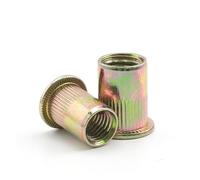 Tuerca de remache ciego de 2-30 uds, tuerca Rivnut de acero inoxidable M3 M4 M5 M6 M8 M10 M12, insertos roscados chapados en Zinc compatible paneles de carcasas(M5 30pcs)