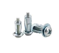 tuerca de remache de expansión de pétalos, Kit de fijación pernos con tuerca pétalo for matrícula, multicolor, tamaños M4-M8, 20/30/50 piezas(Silver M6x20,20Pcs)