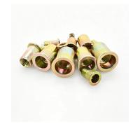 Tuerca de remache plano M3 M4 M5 M6 M8 M10 M12, tuercas de inserción de rosca métrica, tuercas de Metal de aluminio/carbono/acero inoxidable, tuerca de abrazadera(Carbon Steel (Zinc),M10 (50Pcs))