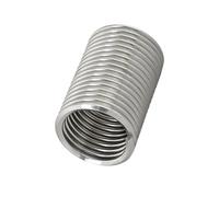 Tuerca de remache roscada 10-50 piezas de manguito reparación roscas dientes finos acero inoxidable 304, inserto rosca protector alambre en espiral(2.5D*M12*1.0)