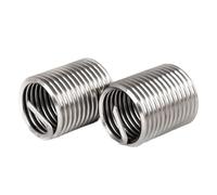 Tuerca de remache roscada Manguito de reparación roscas dientes tornillo acero inoxidable, manguito helicoidal en espiral protector alambre con agarre fuerte(10x24x3D)