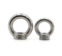 Tuerca de rosca anillo escapatoria tuerca ojo elevación acero inoxidable 4 piezas Para Accesorios