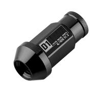 Tuerca de Rueda de Carreras de Aluminio Negro de 12x1,5 para Tornillos de Neumáticos de Coche Tuerca de Rueda Ligera y le para Coches de Carreras (BLACK)