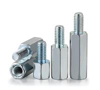 Tuerca de rueda M3 M4 M5 M6 M8 hexagonal métrico macho hembra espaciadores hexagonales PCB placa base espárragos espaciadores pilares línea de bloqueo tapas de tuerca de rueda de acero al carbono