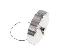 Tuerca de sombrerete Rd110 X 1/4'' DN 80 Acero inoxidable 1.4404 NBR DIN 11851 FDA 21 con cadena