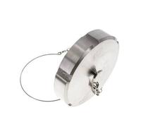 Tuerca de sombrerete Rd130 X 1/4'' DN 100 Acero inoxidable 1.4301 NBR DIN 11851 FDA 21 con cadena