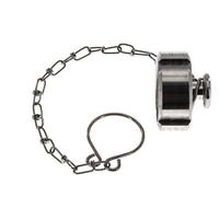 Tuerca de sombrerete Rd34 X 1/8'' DN 15 Acero inoxidable 1.4301 NBR DIN 11851 FDA 21 con cadena