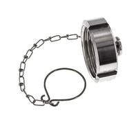 Tuerca de sombrerete Rd52 X 1/6'' DN 25 Acero inoxidable 1.4301 NBR DIN 11851 FDA 21 con cadena