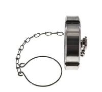 Tuerca de sombrerete Rd65 X 1/6'' DN 40 Acero inoxidable 1.4301 NBR DIN 11851 FDA 21 con cadena