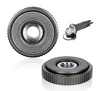 Tuerca de Sujeción Rápida M14, 2 Piezas Tuerca Rapida Amoladora, Tuerca de Apriete Rápido para Todas Las Amoladoras Angulares AEG, Flex, Hitachi, Black & Decker, Dewalt, Metabo