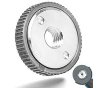Tuerca De Sujeción Rápida M14 Para Amoladora Angular Tuerca de Liberación Rápida Compatible con Todas las aAmoladoras Angulares AEG, Dewalt, Flex, Hitachi, Metabo, Makita etc (1 pieza) Plateado