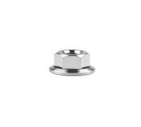 Tuerca de titanio M5/M6/M8/M10/M12/M14/M16, tuerca con reborde, tapa de perno for motocicleta, bicicleta para rueda delantera y trasera de bicicleta(Titanium,M12 Pitch 1.25)