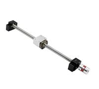 Tuerca de tornillo de bola de metal Husillo De Bolas Laminado SFU1610 C7 Mecanizado + Carcasa Tuerca + Soporte Extremo BKBF10 + Acoplador(800mm)