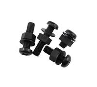 Tuerca de tornillo Phillips de nailon, arandela plana, juego de tres, compatible con M2-M8(25set M5x20)