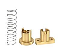 Tuerca de varilla de tornillo de latón T8 para impresora 3D, antiholgura, para 3 impresoras de 2 mm, 2 mm, 4 mm, 8 mm