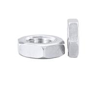 Tuerca Delgada Hexagonal De Acero Inoxidable 304/316 Plana Diente Fino/diente Inverso/tuerca Bloqueo Inverso Fino M2-M60 Sujetador Antiaflojamiento Precisión(SS316-M22(2pc))