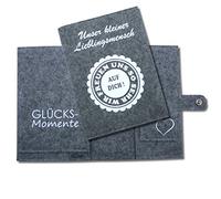 'Tuerca dispositivo móvil "Nuestro pequeño favoritos humanos Fieltro gris gris/blanco Talla:Deluxe