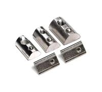 Tuerca elástica con ranura en T, Tuercas de resorte en T inserción semicirculares M3-M8 for perfiles aluminio 2020-4545 con ranura(2020-M3-100pcs)