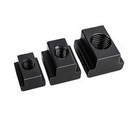 Tuerca en T con ranura pasante roscada, acero al carbono con acabado de óxido negro, grado 10.9, 1-20 piezas DIN508 M6 M8 M10 M12 M14 M16 M18 M20(M6 (10pcs))