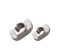 Tuerca en T niquelada serie UE 20 M3 M4 M5, tuerca de sujeción con cabeza de martillo for perfil de extrusión de aluminio, ranura en T serie 2020(M3)