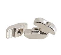 Tuerca en T roscada, Tuercas con ranura, 20 piezas deslizante M3 M4 M5 M6 M8 de aluminio, Conector sujeción for barco Sujetador extrusión Cabeza martillo(M4(20 series))