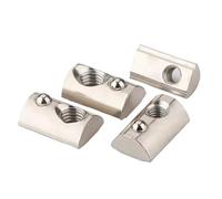 Tuerca en T roscada, Tuercas de ranura, 10 piezas tuercas deslizantes, enrollables acero al carbono cargadas con bolas resorte, perfil aluminio la serie 20/30/40/45(30 M5)