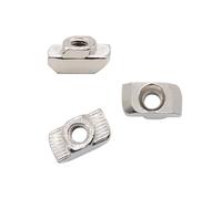 Tuerca en T roscada, Tuercas de ranura, 50 piezas Serie 20/Serie 30/Serie 40/Serie 45 con deslizante Martillo caída Conector fijación Extrusiones aluminio(30 Series M4)