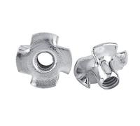 Tuerca en T Tuercas en T de cuatro puntas Tuercas de acero al carbono chapadas en zinc para muebles de carpintería M3 / M4 / M5 / M6 / M8 (M4-50pcs)