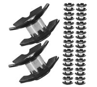 Tuerca Estrellada de Acero para Horquilla 28,6mm, 30 Piezas | Mecanismo Autoexpansible, Color Negro, para Cuadros de Carretera y Taller, Ajuste Seguro y Silencioso