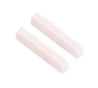 Tuerca Guitarra eléctrica,Material Hueso Artificial Duradero Tuerca 6 Cuerdas 2 Piezas para reparación guitarristas Principiantes y Estudios