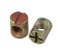 Tuerca hembra de cabeza martillo M4 M5 M6 M8 zinc color for muebles, conector ranurado/cruzado 2 en 1, elemento columna, tornillo plana embebido(Phillip M8x15mm5pcs)